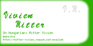 vivien mitter business card